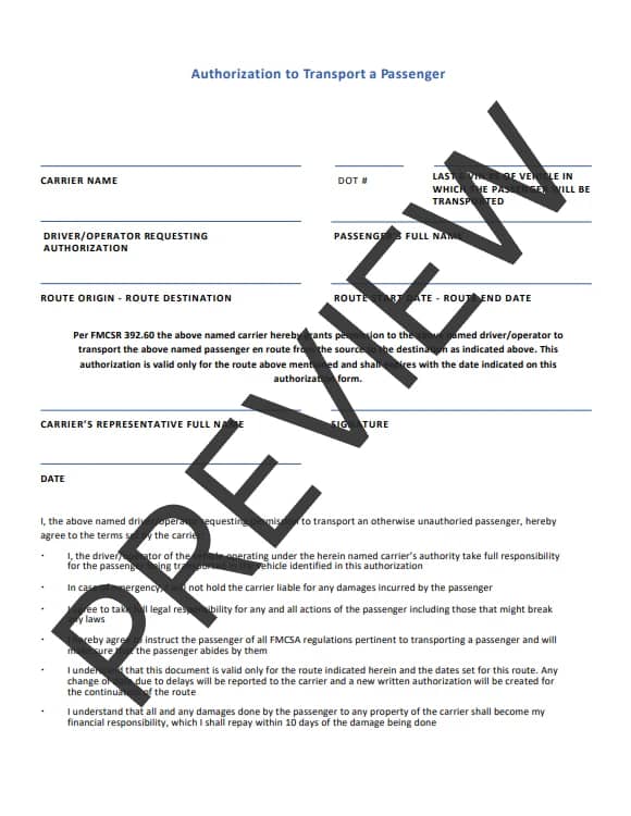 passenger-authorization-form-truck-safety-team